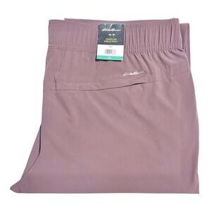 NEW Eddie Bauer Ladies Lightweight Traveler Ankle Pants‎ X-Large Size Pink NWT